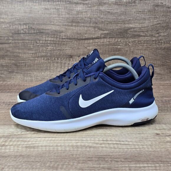 Nike Flex Experience 8 Men\'s Size 9.5 Navy Blue White Running Shoes AJ5900-401